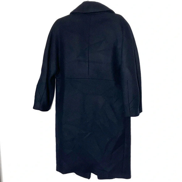 BLUE Les Copains‎ Wool Coat Navy 42 6 - Picture 4 of 7